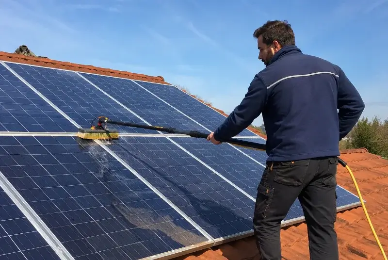 Nettoyage et entretien de panneaux solaires à Bourdettes
